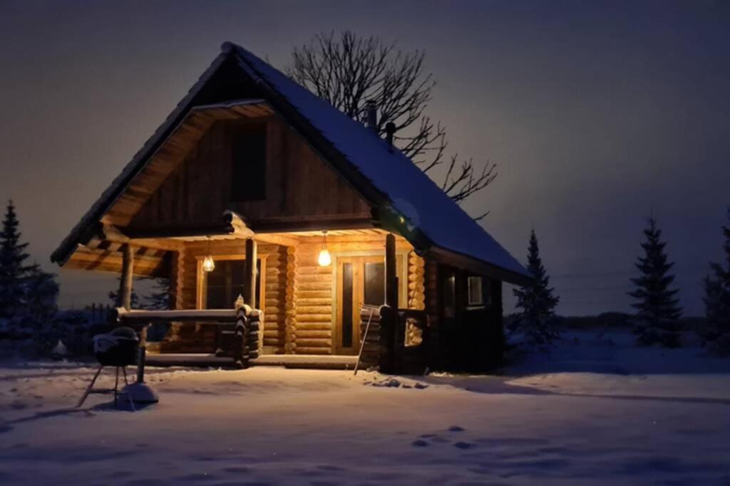 Romantic Stay At Loghouse Vaiketeemaja Uksnurme Exterior photo